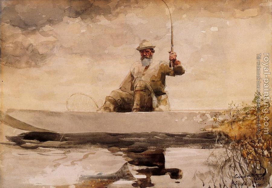 Winslow Homer : Fishing in the Adirondacks II